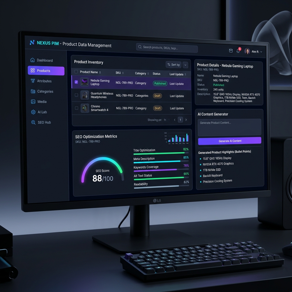 SKU Data Manager Mockup